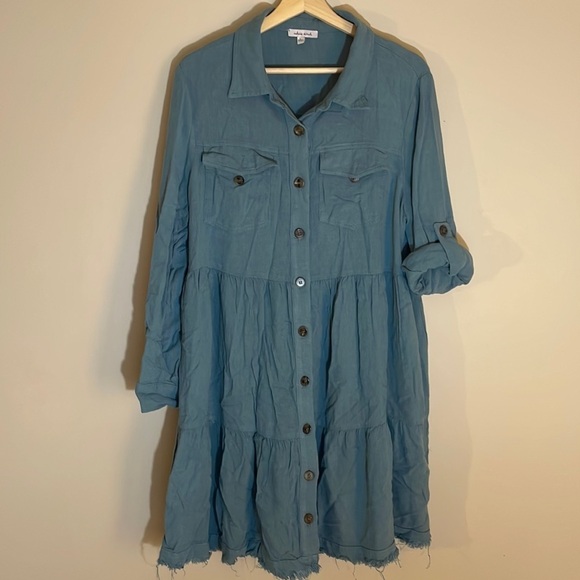 White‎ Birch Button Down Dress - Picture 2 of 8